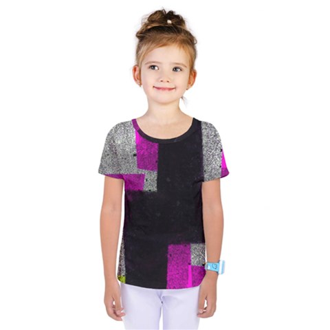 Abstract Tiles Kids  One Piece Tee by essentialimage
