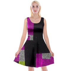 Abstract Tiles Reversible Velvet Sleeveless Dress by essentialimage
