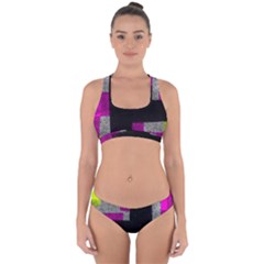 Abstract Tiles Cross Back Hipster Bikini Set by essentialimage