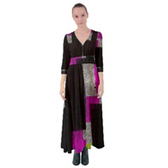 Abstract Tiles Button Up Maxi Dress by essentialimage