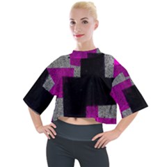 Abstract Tiles Mock Neck Tee by essentialimage