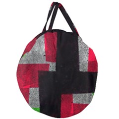 Abstract Tiles Giant Round Zipper Tote by essentialimage