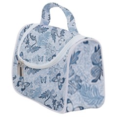 Nature Blue Pattern Satchel Handbag by Abe731