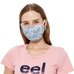 Nature Blue Pattern Crease Cloth Face Mask (adult) by Abe731