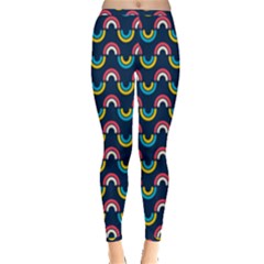 Geo Rainbow Stroke Inside Out Leggings by tmsartbazaar