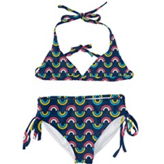 Geo Rainbow Stroke Kids  Classic Bikini Set