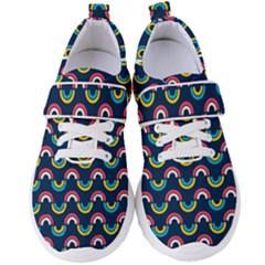 Geo Rainbow Stroke Women s Velcro Strap Shoes