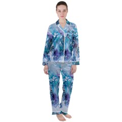 Sea Anemone Satin Long Sleeve Pyjamas Set by CKArtCreations