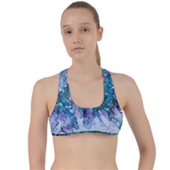 Sea Anemone Criss Cross Racerback Sports Bra by CKArtCreations