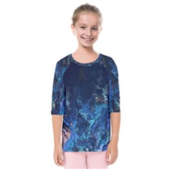  Coral Reef Kids  Quarter Sleeve Raglan Tee