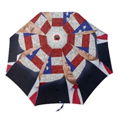 Trump President Sticker Design Folding Umbrellas by dflcprintsclothing