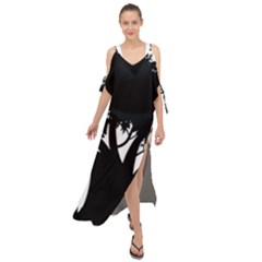 Logo Of Anguilla United Movement Party Maxi Chiffon Cover Up Dress by abbeyz71