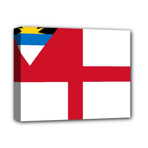 Naval Ensign Of Antigua & Barbuda Deluxe Canvas 14  X 11  (stretched) by abbeyz71