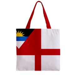 Naval Ensign Of Antigua & Barbuda Zipper Grocery Tote Bag by abbeyz71