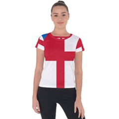 Naval Ensign Of Antigua & Barbuda Short Sleeve Sports Top  by abbeyz71