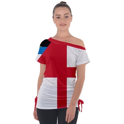 Naval Ensign Of Antigua & Barbuda Tie-up Tee by abbeyz71