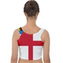 Naval Ensign of Antigua & Barbuda Velvet Crop Top View2