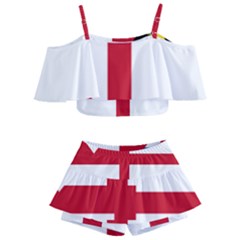 Naval Ensign Of Antigua & Barbuda Kids  Off Shoulder Skirt Bikini by abbeyz71