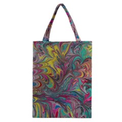 Abstract Marbling Classic Tote Bag by kaleidomarblingart