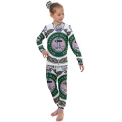 Emblem Of Bahamas Defence Force  Kids  Long Sleeve Set  by abbeyz71