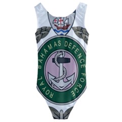 Emblem Of Bahamas Defence Force  Kids  Cut-out Back One Piece Swimsuit by abbeyz71