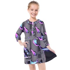 D B  Kids  Quarter Sleeve Shirt Dress by MRNStudios