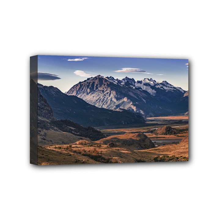 Mountain Patagonian Landscape, Santa Cruz, Argentina Mini Canvas 6  x 4  (Stretched)