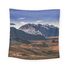 Mountain Patagonian Landscape, Santa Cruz, Argentina Square Tapestry (small) by dflcprintsclothing