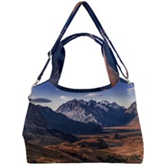 Mountain Patagonian Landscape, Santa Cruz, Argentina Double Compartment Shoulder Bag by dflcprintsclothing