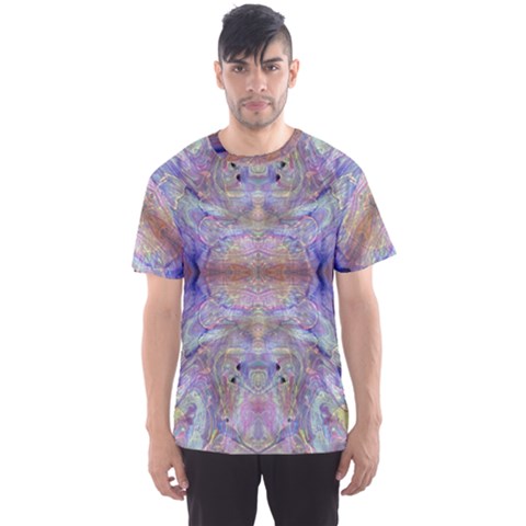 Amethyst Marbling Men s Sport Mesh Tee by kaleidomarblingart