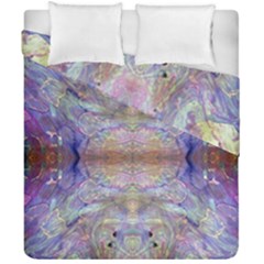 Amethyst Marbling Duvet Cover Double Side (california King Size) by kaleidomarblingart