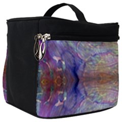 Amethyst Marbling Make Up Travel Bag (big) by kaleidomarblingart