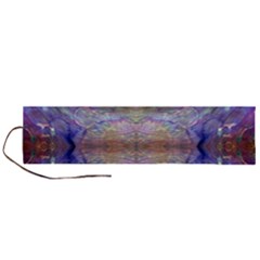 Amethyst Marbling Roll Up Canvas Pencil Holder (l) by kaleidomarblingart