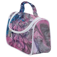 Brush Strokes On Marbling Patterns Satchel Handbag by kaleidomarblingart