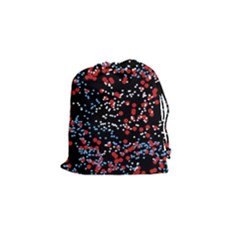 Multicolored Bubbles Motif Abstract Pattern Drawstring Pouch (small)