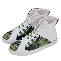 Green Banana Leaves Women s Hi-top Skate Sneakers by goljakoff