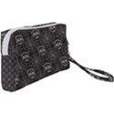 Skull And Spider Web On Dark Background Wristlet Pouch Bag (Small) View2