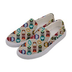 Ethnic Tribal Masks Women s Canvas Slip Ons by tmsartbazaar