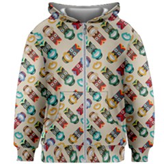 Ethnic Tribal Masks Kids  Zipper Hoodie Without Drawstring by tmsartbazaar