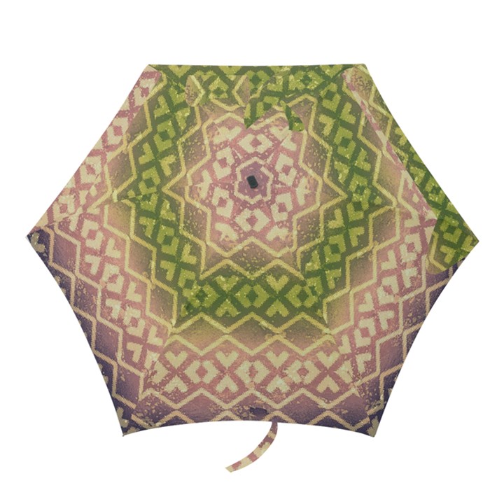 Ethnic Seamless Pattern Mini Folding Umbrellas