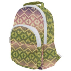 Ethnic Seamless Pattern Rounded Multi Pocket Backpack by FloraaplusDesign