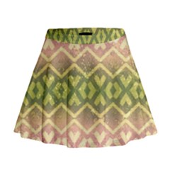 Ethnic Seamless Pattern Mini Flare Skirt