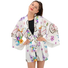 Cycle Ride Long Sleeve Kimono by designsbymallika