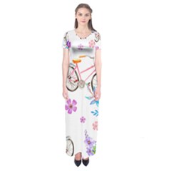 Cycle Ride Short Sleeve Maxi Dress