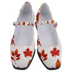 Autumn Pattern Women s Mary Jane Shoes by designsbymallika