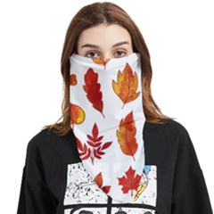 Autumn Pattern Face Covering Bandana (triangle) by designsbymallika