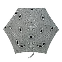 Eye Pattern Mini Folding Umbrellas by designsbymallika