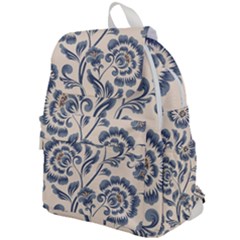 Baatik Print 5 Top Flap Backpack by designsbymallika