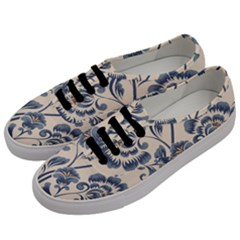 Baatik Print 5 Men s Classic Low Top Sneakers by designsbymallika