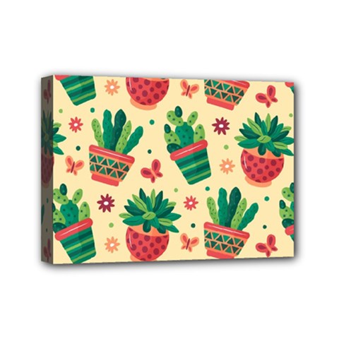 Cactus Love  Mini Canvas 7  X 5  (stretched) by designsbymallika